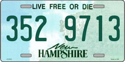 NH license plate 3529713