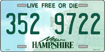 NH license plate 3529722