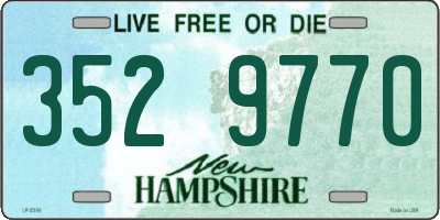 NH license plate 3529770