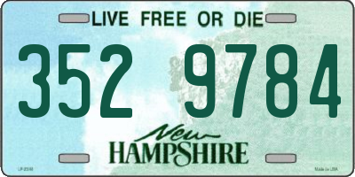 NH license plate 3529784