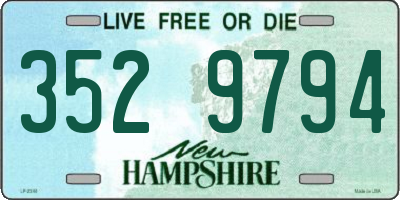 NH license plate 3529794