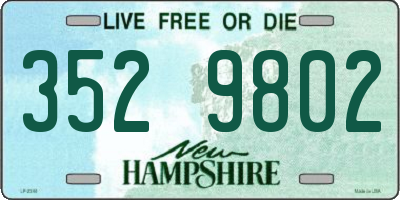 NH license plate 3529802