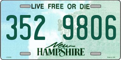 NH license plate 3529806