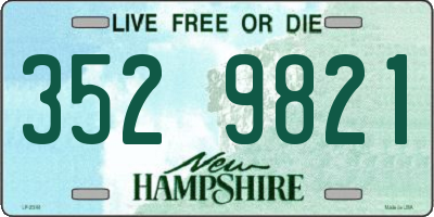 NH license plate 3529821