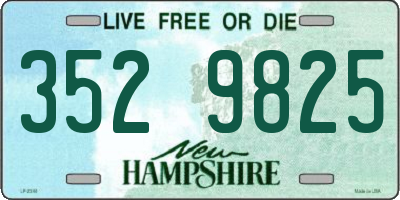 NH license plate 3529825