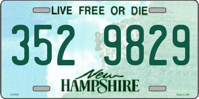 NH license plate 3529829