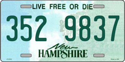 NH license plate 3529837