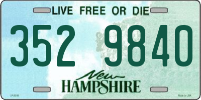 NH license plate 3529840
