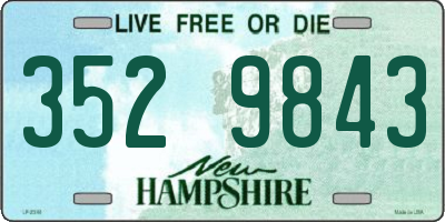 NH license plate 3529843
