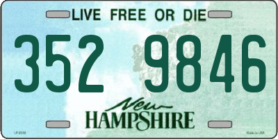NH license plate 3529846