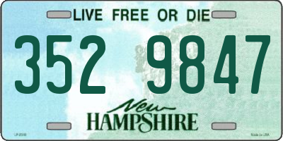 NH license plate 3529847