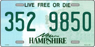 NH license plate 3529850