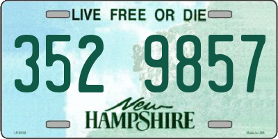 NH license plate 3529857
