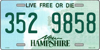 NH license plate 3529858