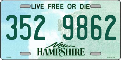 NH license plate 3529862
