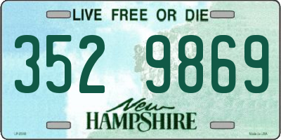NH license plate 3529869