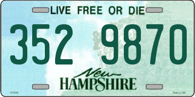 NH license plate 3529870