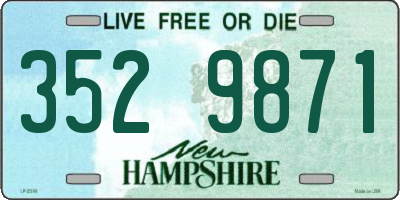 NH license plate 3529871