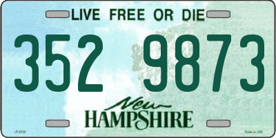 NH license plate 3529873