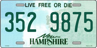 NH license plate 3529875