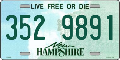 NH license plate 3529891