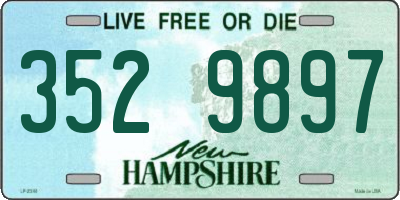 NH license plate 3529897