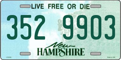 NH license plate 3529903