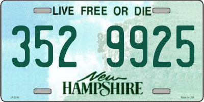 NH license plate 3529925