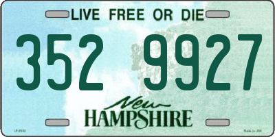 NH license plate 3529927