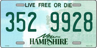 NH license plate 3529928