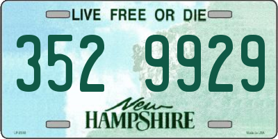 NH license plate 3529929