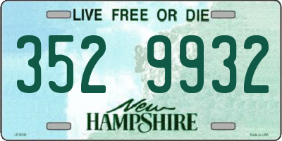NH license plate 3529932