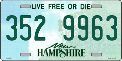 NH license plate 3529963