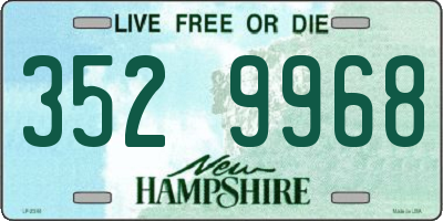 NH license plate 3529968