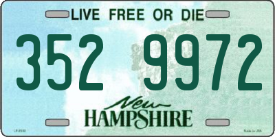 NH license plate 3529972