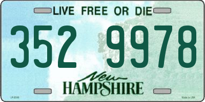 NH license plate 3529978