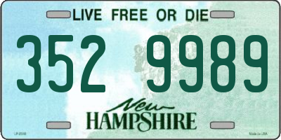 NH license plate 3529989