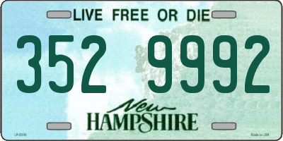 NH license plate 3529992