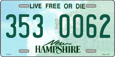 NH license plate 3530062