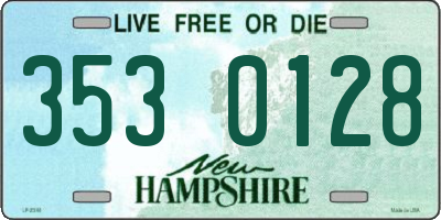 NH license plate 3530128