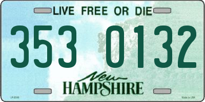 NH license plate 3530132