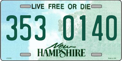 NH license plate 3530140