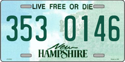 NH license plate 3530146