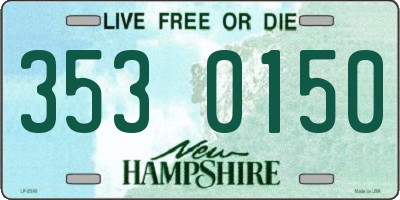NH license plate 3530150