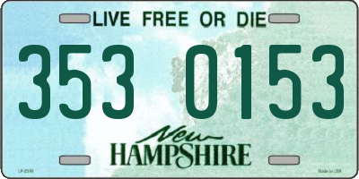 NH license plate 3530153