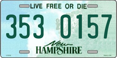 NH license plate 3530157