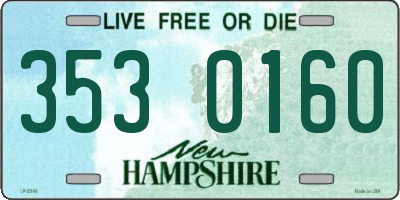 NH license plate 3530160
