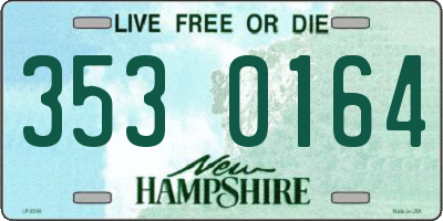 NH license plate 3530164