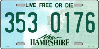 NH license plate 3530176