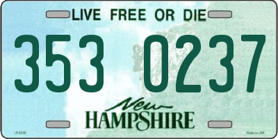 NH license plate 3530237